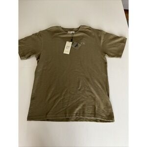 Public Supply Relaxed Fit LINEN Tee LARGE Olive NWT